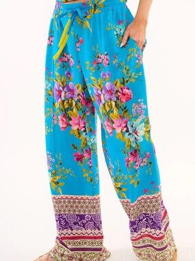 NWT Aratta Garden of Eden Floral Wide-Leg Pants Small S